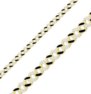 CUBAN BLACK ENAMEL CHOKER - ELEGANT GIRLS