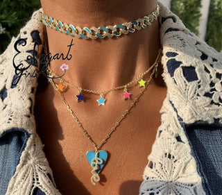 NEON STARS NECKLACE