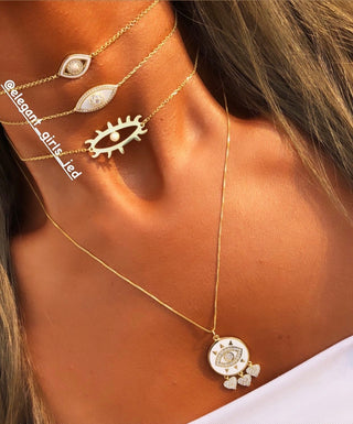 FIRE OPAL EYE CHOKER - ELEGANT GIRLS