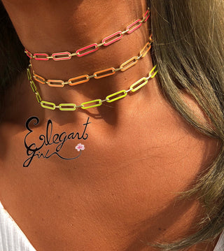 COLORS LINK CHOKER - ELEGANT GIRLS