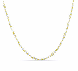 MULTI SHAPE DIAMOND CHOKER - ELEGANT GIRLS