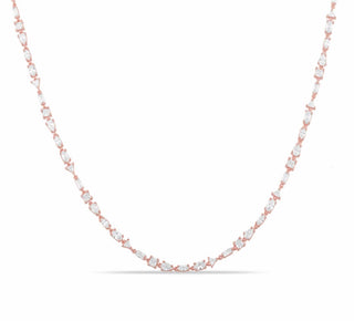 MULTI SHAPE DIAMOND CHOKER - ELEGANT GIRLS