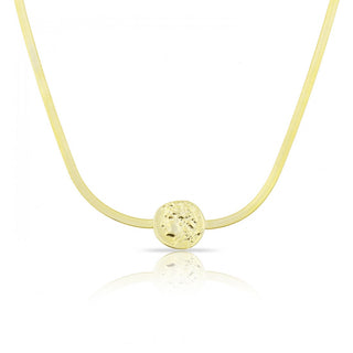 ONE COIN SNAKE SKIN CHOKER - ELEGANT GIRLS