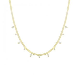 MARQUISE SNAKE SKIN CHOKER - ELEGANT GIRLS