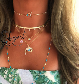 MARQUISE SNAKE SKIN CHOKER - ELEGANT GIRLS