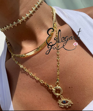 GOLD SPIKE CHOKER - ELEGANT GIRLS