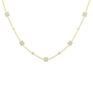 GOLD SQUARE CUT CHOKER - ELEGANT GIRLS