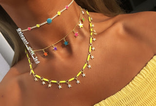 NEON STARS NECKLACE