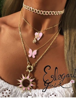 LOVE PINK NECKLACE - ELEGANT GIRLS