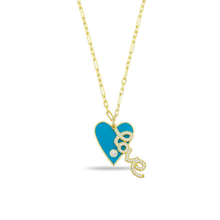 LOVE TURQUOISE NECKLACE - ELEGANT GIRLS