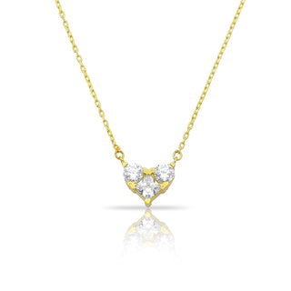MINI HEART NECKLACE AND CHOKER - ELEGANT GIRLS