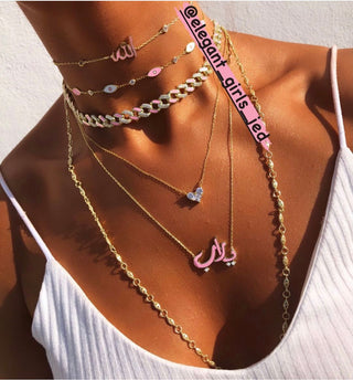 MINI HEART NECKLACE AND CHOKER - ELEGANT GIRLS