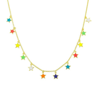 NEON STARS NECKLACE