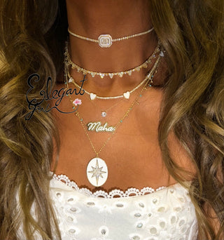 STAR DUST NECKLACE WHITE