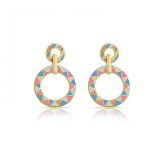 THE ARCH EARRING MIX PINK