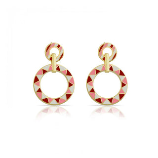 THE ARCH EARRING MIX RED