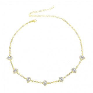 GOLD MARQUISE CHOKER - ELEGANT GIRLS