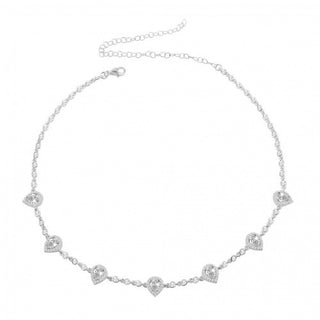 SILVER MARQUISE CHOKER - ELEGANT GIRLS