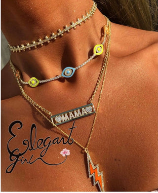 SPIKE DIAMONDLINE CHOKER - ELEGANT GIRLS