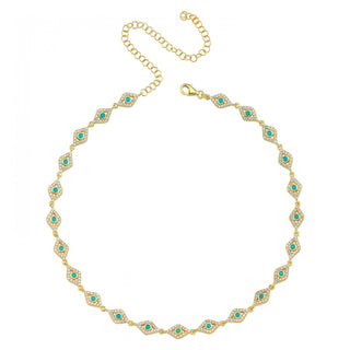 ONLY EYES DIAMOND CHOKER