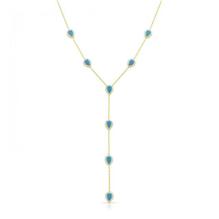 MAREYA LONG TURQUOISE NECKLACE