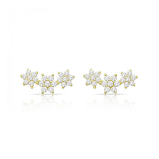 FLOWERS STUD EARRING