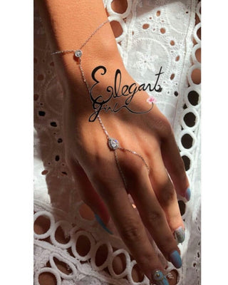 MARQUISE STONE HAND CHAIN