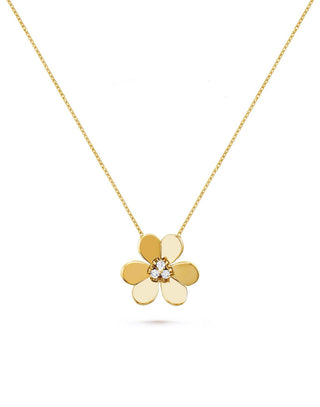 BIG ONE FLOWER NECKLACE