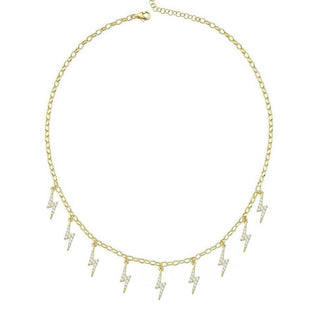 GOLD FLASH LIGHTINING CHOKER