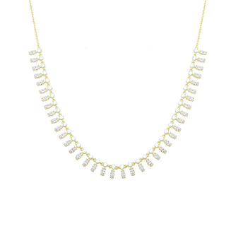 WHITE BEADS MARQUISE CHOKER