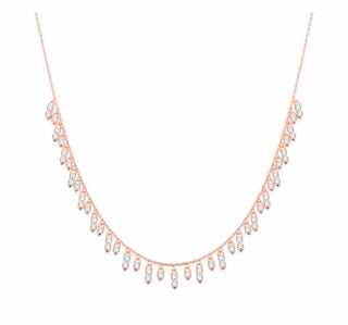ROSE GOLD DIAMOND DROP CHOKER - ELEGANT GIRLS