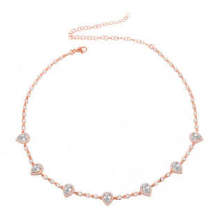 ROSE GOLD MARQUISE CHOKER - ELEGANT GIRLS