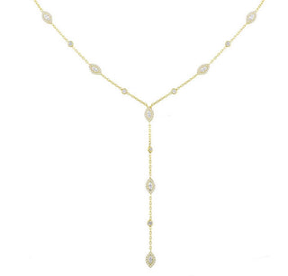 Y SHAPE LONG TEARS NECKLACE
