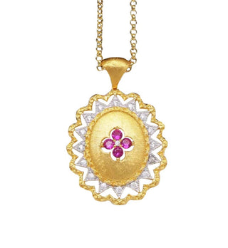 THE LUXURY RUBY STONE NECKLACE