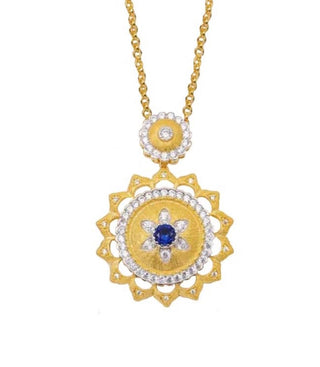 THE LUXURY SAPPHIRE STONR NECKLACE