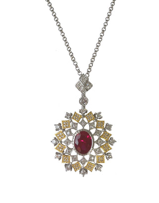 THE LUXURY RUBY MIX NECKLACE