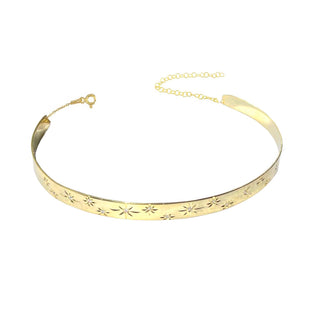 STARS ENGRAVED CHOKER