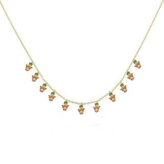 RAINBOW HAMSA HAND CHOKER