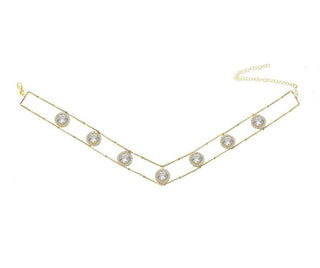 MULTI SOLITAIRE  LINE CHOKER