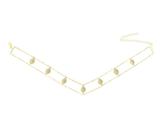 MULTI OVAL SHAPE  LINE CHOKER