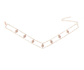 MULTI OVAL SHAPE  LINE CHOKER