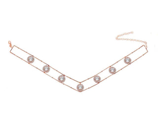 MULTI SOLITAIRE  LINE CHOKER