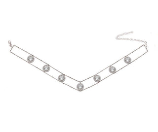 MULTI SOLITAIRE  LINE CHOKER