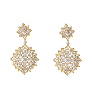 THE LUXURY GOLD DIAMOND DANTIL EARRING
