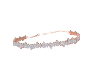 MULTI DIMENSION MARQUISE HARD CHOKER