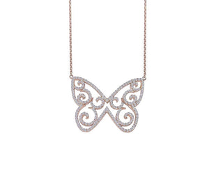BUTTERFLY ART NECKLACE