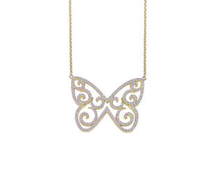 BUTTERFLY ART NECKLACE