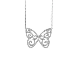 BUTTERFLY ART NECKLACE