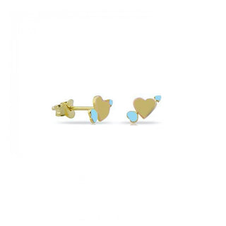 MINI LOVE HEART STUD EARRING