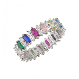 RAINBOW BAGUETTE MIX RING